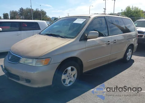 2001 Honda Odyssey Ex z USA, uszkodzony, nr VIN 2HKRL18661H572031